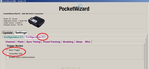 Pocketwizard TT5_C2_config screen
